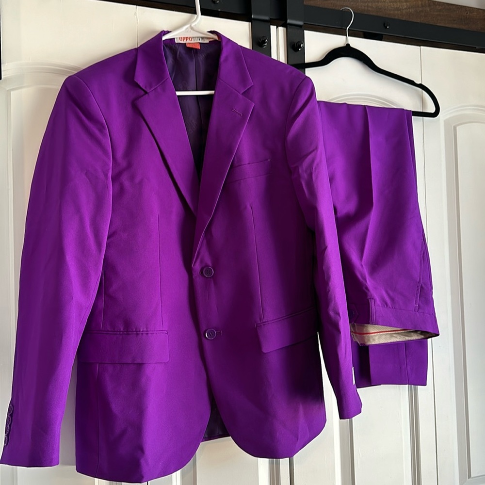 Men’s purple OppoSuits slim fit suit